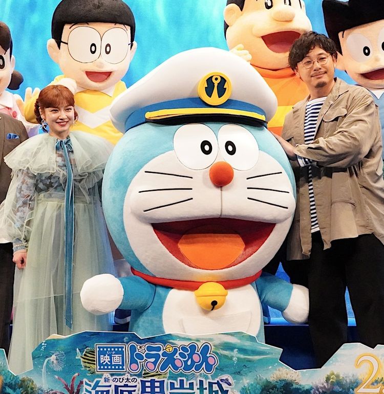 名作を新たに映画化『新・のび太の海底鬼岩城』平愛梨、声優決定に夫が動揺！アルコ＆ピースは「まだ信じられない」