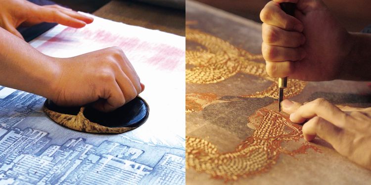 バレンと小刀　時代をつなぐ浮世絵物語 メイン画像