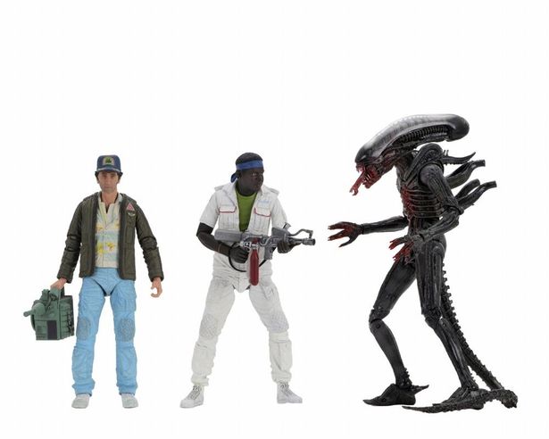 3体セットという豪華なバージョンとなっている(「エイリアン 40th アニバーサリー/ 7インチ アクションフィギュア シリーズ2: 3種セット」)