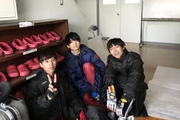 1年生組のオフショットはリラックスムード