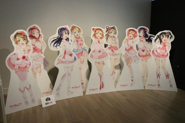 「ラブライブ！」よりμ's(ミューズ)のパネル展示