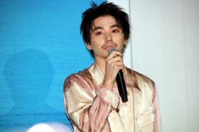 『ソワレ』の公開記念舞台挨拶に登壇した村上虹郎