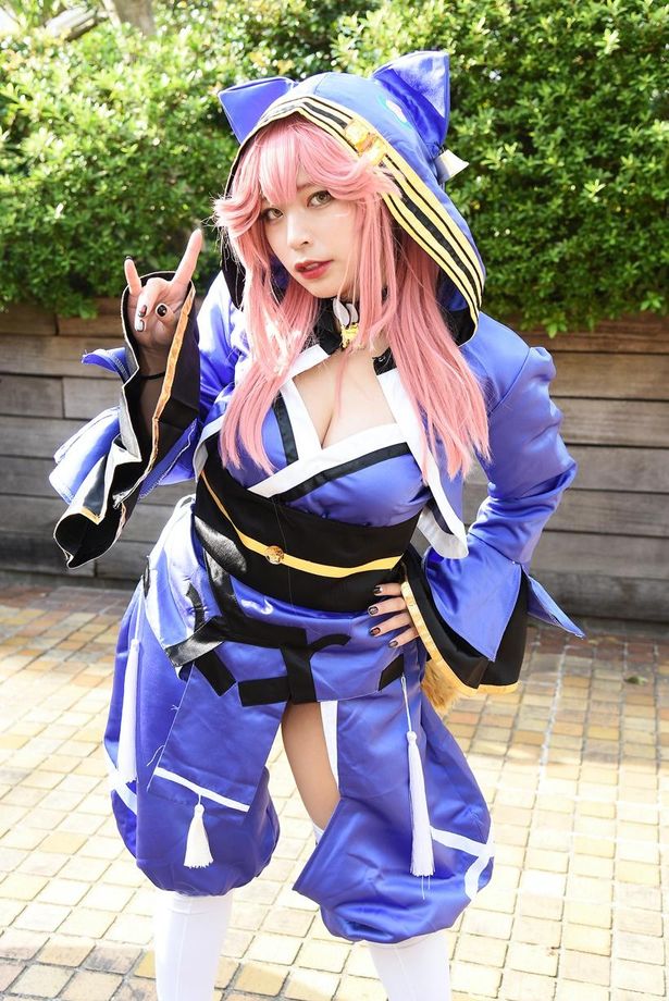 「Fate/Grand Order」の玉藻の前に扮する くれはさん