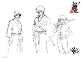 配布される万事屋の原画は、原作者の空知英秋描き下ろし！