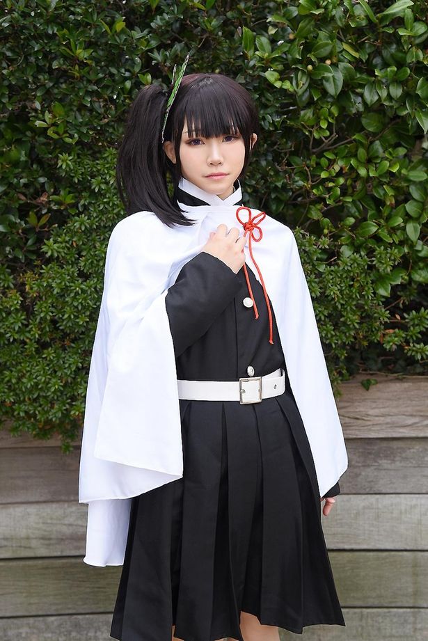 「鬼滅の刃」の栗花落カナヲに扮するMISAKIさん