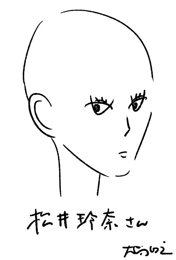 インパクト大なビジュアルの松井玲奈