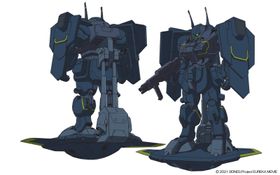 ジェットボードを操り高機動の空中戦を行うことができるウルスラグナ“SCT-A7A”