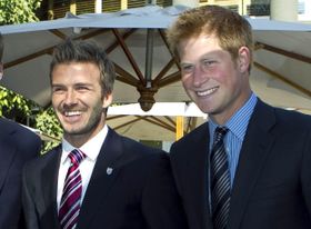 一時、仲違い報道があったヘンリー王子とデイヴィッド・ベッカム