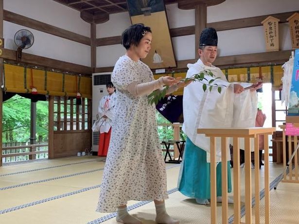 本作への想いを込めて祈祷