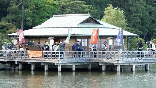 浜離宮恩賜庭園でも撮影