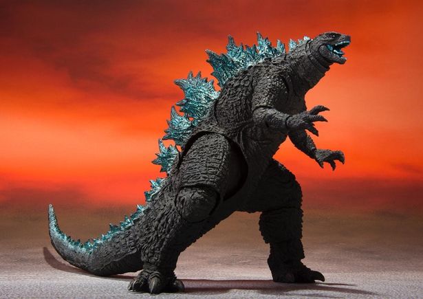 特徴的な背びれのカラーリングもしかりと施されている(「S.H.MonsterArts GODZILLA FROM GODZILLA VS. KONG (2021)」)