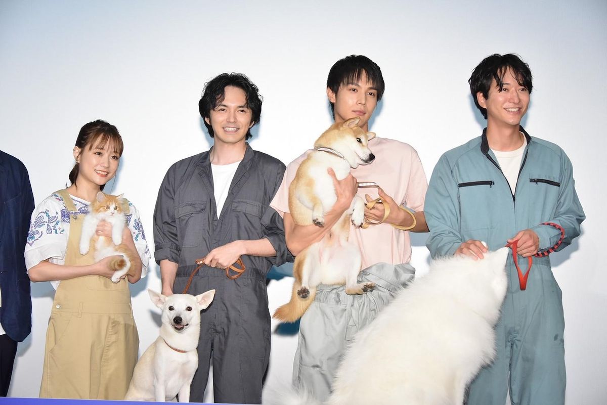 林遣都＆中川大志が愛くるしい動物にメロメロ！『犬部！』は「犬たちが