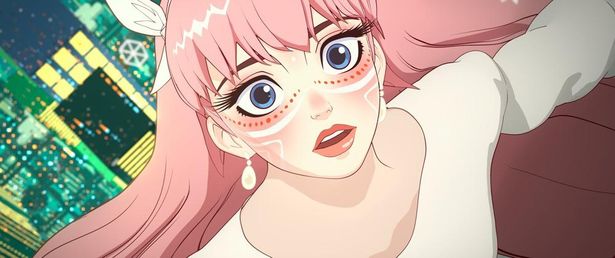 ＜U＞の世界でベルになったすずは、その歌声で大勢を魅了していく