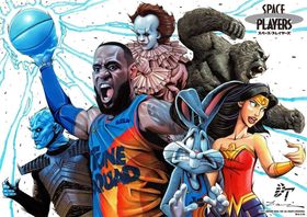 ペニーワイズやワンダーウーマンも！『スペース・プレイヤーズ』ファンアートが完成