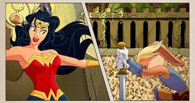 ワンダーウーマンとローラ・バニーが夢の共演！