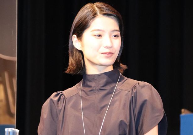 『99.9-刑事専門弁護士- THE MOVIE』完成披露試写会に登壇した蒔田彩珠