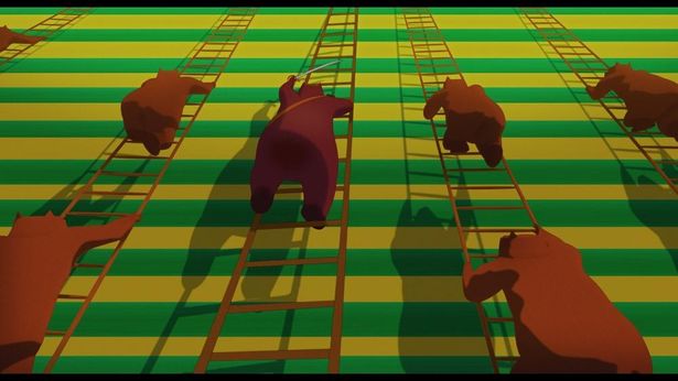 カラフルな色づかいや独特の絵のタッチはまるで絵本のよう