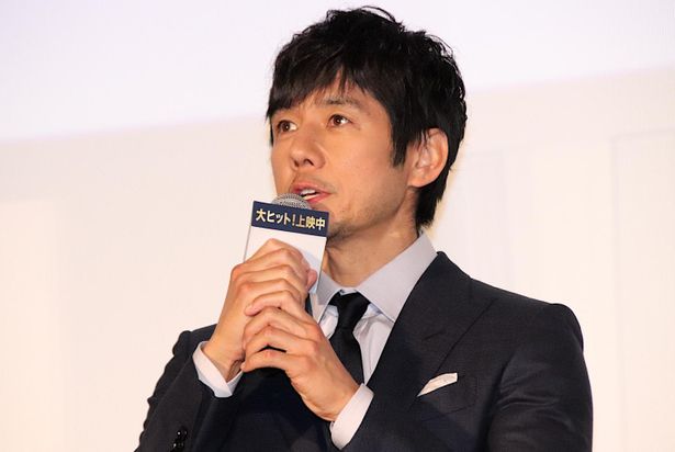 『99.9-刑事専門弁護士- THE MOVIE』大ヒット御礼舞台挨拶に登壇した西島秀俊