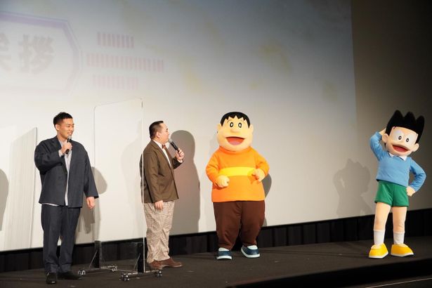 『映画ドラえもん のび太の宇宙小戦争(リトルスターウォーズ) 2021』公開記念舞台挨拶の様子