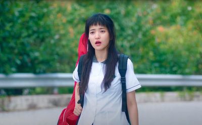 「二十五、二十一」でフェンシング韓国代表を夢見る少女、ナ・ヒド役を務めた女優のキム・テリ