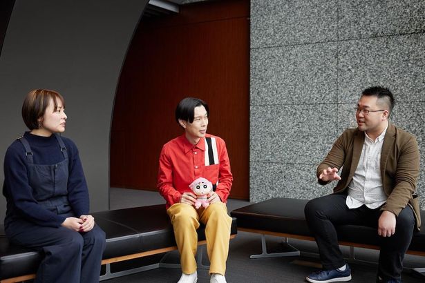 話が尽きない3人の、しんちゃんトークは最高潮に！