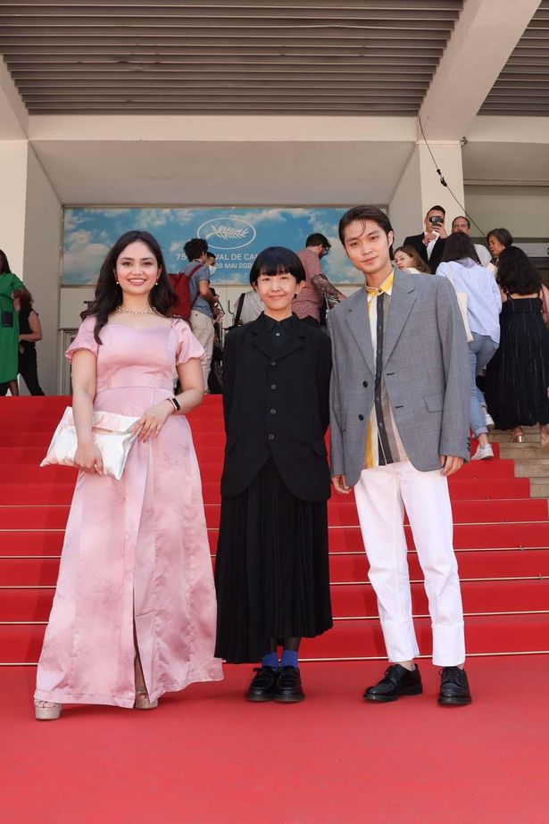  【写真を見る】カンヌ国際映画祭にて、『PLAN 75』早川監督、磯村勇斗、ステファニー・アリアン
