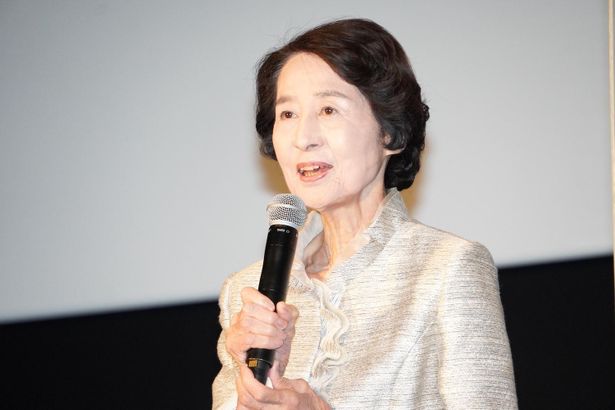 『峠 最後のサムライ』公開御礼舞台挨拶に登壇した香川京子