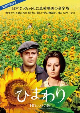 『ひまわり 50周年HDレストア版』チャリティー上映会の開催が決定