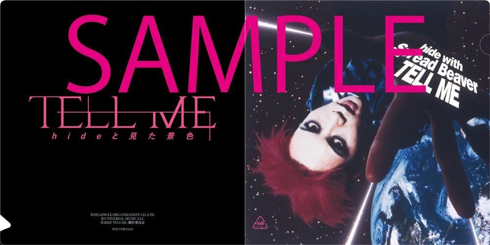 『TELL ME ～hide と見た景色～』入場者特典に「TELL ME」の実際のジャケットを使用したハンカチケースの配布が決定