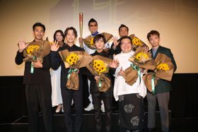 『野球部に花束を』の公開記念舞台挨拶が開催