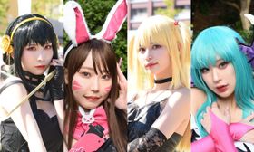 「チェンソーマン」をはじめ、人気アニメやゲームのキャラクターに扮したコスプレイヤーがずらり！