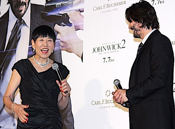 和田アキ子、キアヌ・リーヴスとの対面に笑顔