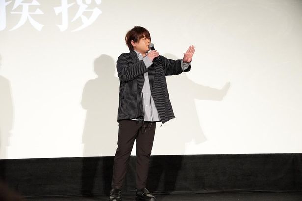 『ワールドツアー上映「鬼滅の刃」上弦集結、そして刀鍛冶の里へ』の公開記念舞台挨拶に登壇した松岡禎丞