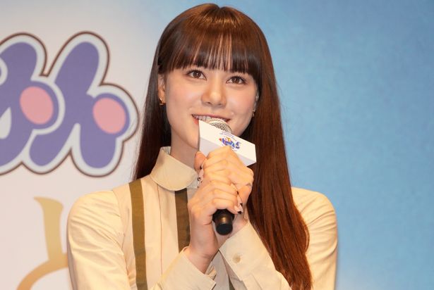 『映画ドラえもん のび太と空の理想郷(ユートピア)』完成報告会＆完成披露試写会に登壇したNiziUのNINA