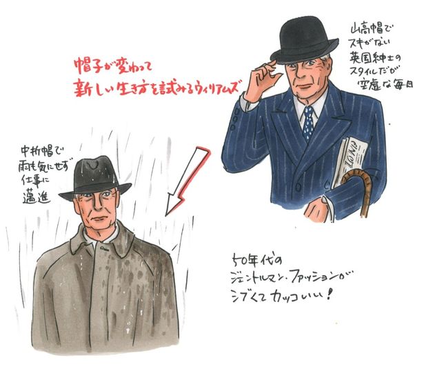 ひょんなことから帽子を替えることになったウィリアムズ。帽子の変化は心の変化！