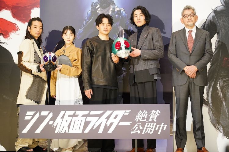 庵野秀明監督「次回作は白紙」もタイトルは確定？『シン・仮面ライダー』舞台挨拶でファンに感謝