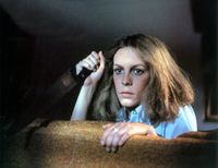 ジェイミー・リー・カティス直筆サイン入り超大型写真…ハロウィンシリーズ イイ俳優セレクション：ジェイミー・リー・カーティス