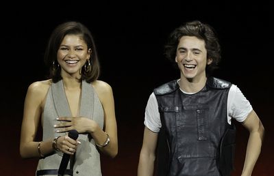 CinemaConの会場に、ゼンデイヤとティモシー・シャラメが登壇！