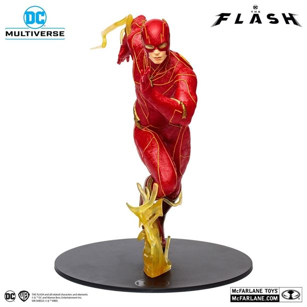 【画像を見る】DC最新作『ザ・フラッシュ』に登場するヒーローのフィギュア集めてみた！(「『DCコミックス』【DCマルチバース】12インチ・ポーズドスタチュー フラッシュ[映画『ザ・フラッシュ』]」)