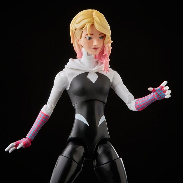 ヘアスタイルがイケてる素顔パーツ！(「『マーベル』「マーベル・レジェンド」6インチ・アクションフィギュア スパイダーマンシリーズ グウェン・ステイシー／スパイダー・グウェン[映画『スパイダーマン：アクロス・ザ・スパイダーバース』]」)