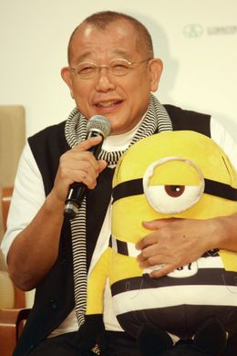 『怪盗グルーのミニオン大脱走』のイベントに登壇した笑福亭鶴瓶