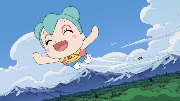 いつも明るく元気いっぱい、なんでも作れるロボットの女の子・ロボリィを桐谷美玲が演じている
