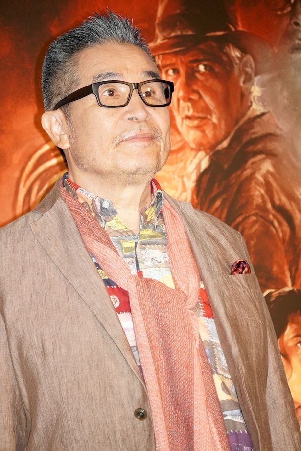 『インディ・ジョーンズと運命のダイヤル』公開記念舞台挨拶に登壇した宝亀克寿