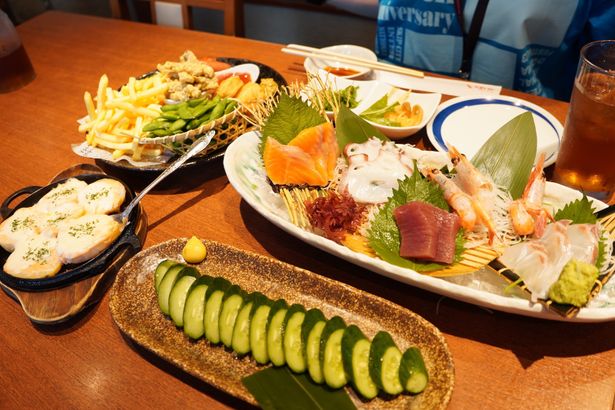 居酒屋で打ち上げ