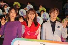 ディズニー＆ピクサーの長編アニメーション『マイ・エレメント』で日本版声優を務めた川口春奈、玉森裕太、MEGUMI