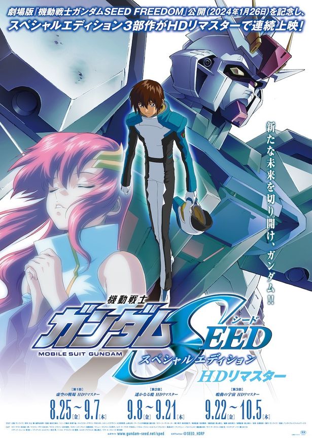 「機動戦士ガンダムSEED」全48話を全3部に再構成した「スペシャル・エディション HDリマスター」