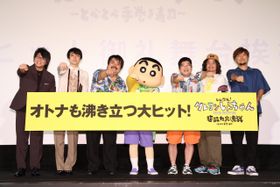 『しん次元！クレヨンしんちゃんTHE MOVIE 超能力大決戦 ～とべとべ手巻き寿司～』の大ヒット御礼舞台挨拶が開催