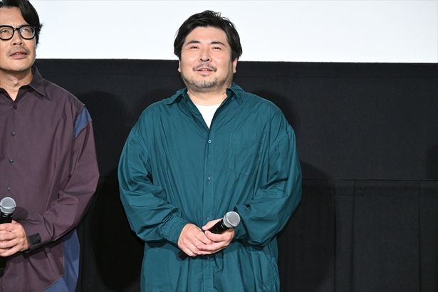 『くるりのうた』完成披露試写会に登壇したドラマーの森信行