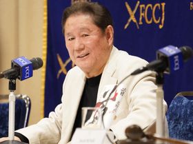 監督最新作『首』(11月23日公開)の公開を控える北野武が日本外国特派員協会の記者会見に出席！