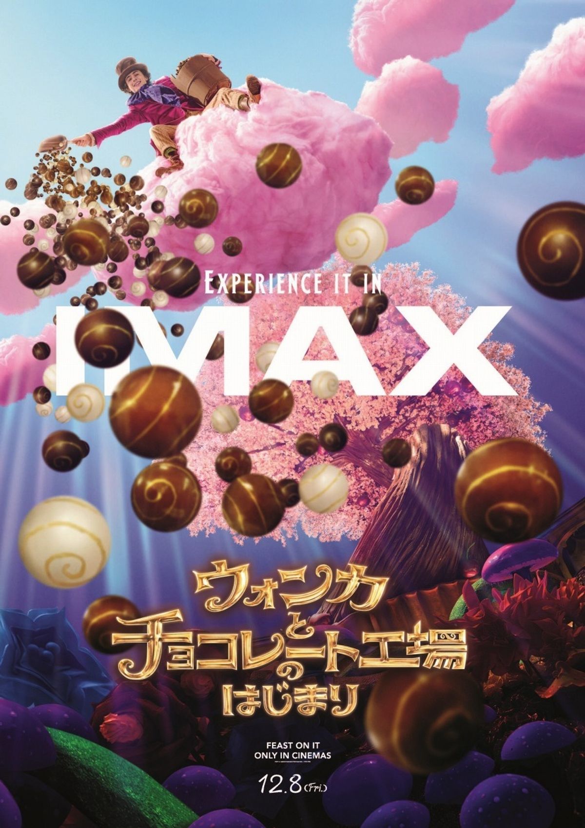 Djokerpag ウォンカとチョコレート A3 ポスター BとIMAX版 ウォンカとチョコレート工場のはじまり』IMAX版ポスター解禁
